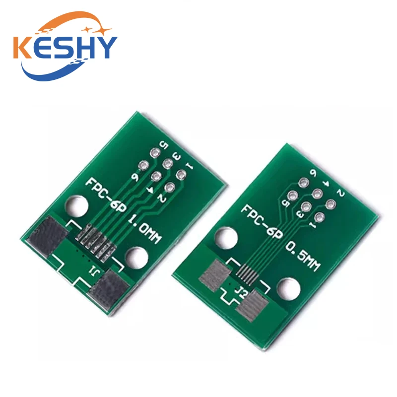 5PCS Double Side 0.5mm 1mm 6 8 10 12 20 40 50 60Pin to DIP 2.54mm FPC/FFC SMT Adapter Socket Plate