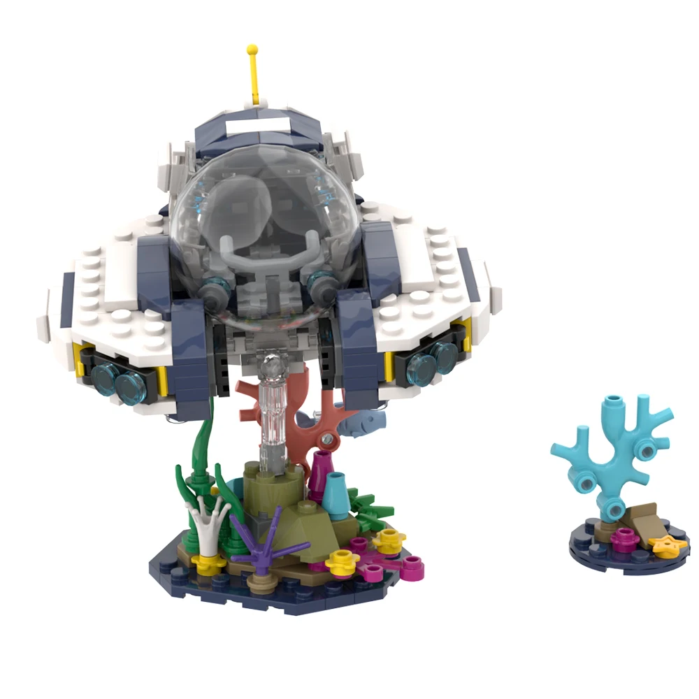 MOC moře můra subnautica hra stavba bloků mini subnautica stavba uzavřít děti modelka hraček narozeniny dar vánoce dosavadní