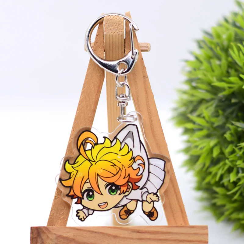 Neverland Anime Keychain 6 Styles Arcylic Cartoon Figures Keyrings Kawaii Accessories