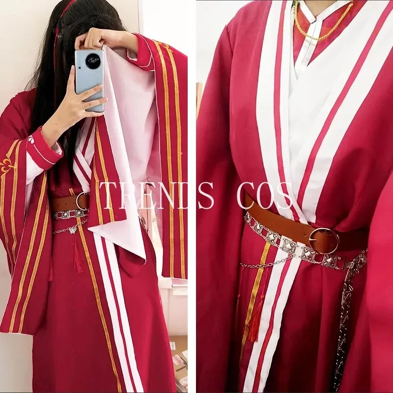 Primeira juventude hua cheng cosplay traje jovem huatio conjunto completo roupas hua cheng para anime cosplay comic con