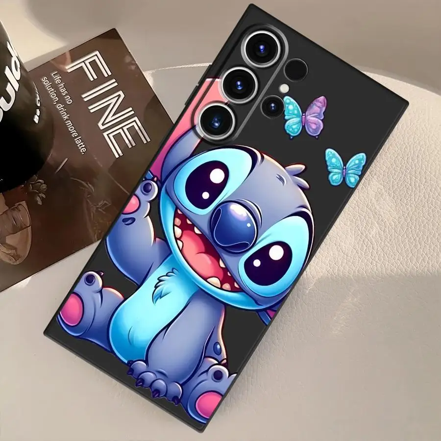 Disney Stitch Cute Funny Case for Samsung Galaxy S23 FE S22 S25 Ultra S24 Plus S25+ S20 S9 S21 S24+ Soft Back Phone Cover