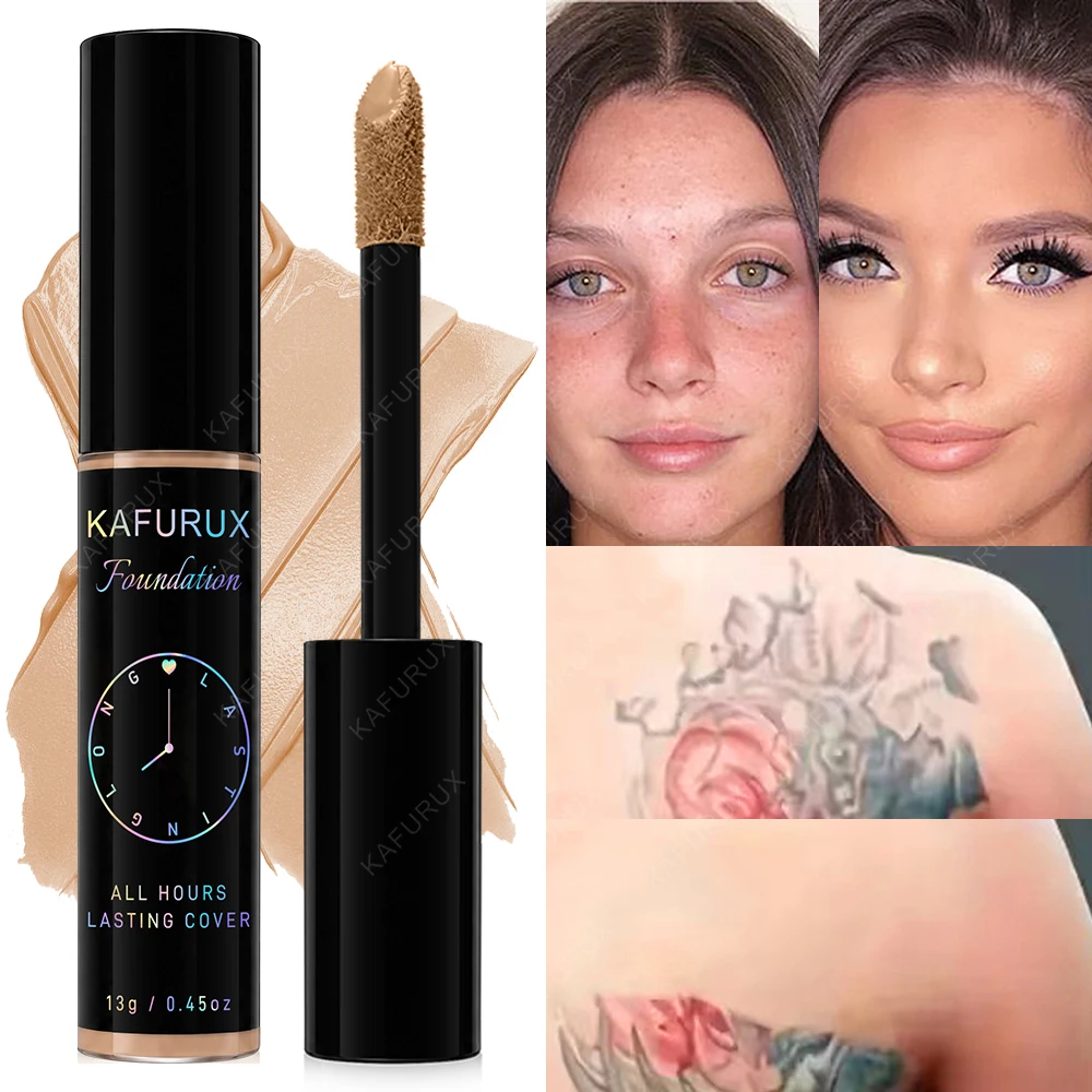 Full Cover Liquid Concealer 5 Color BB Cream Foundation Natural Brightening Makeup Eye Dark Circles Cream High Coverge Face Base
