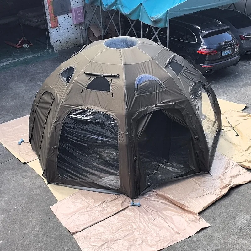 Inflatable tent outdoor camping viewing spherical tent rainproof travel free tent