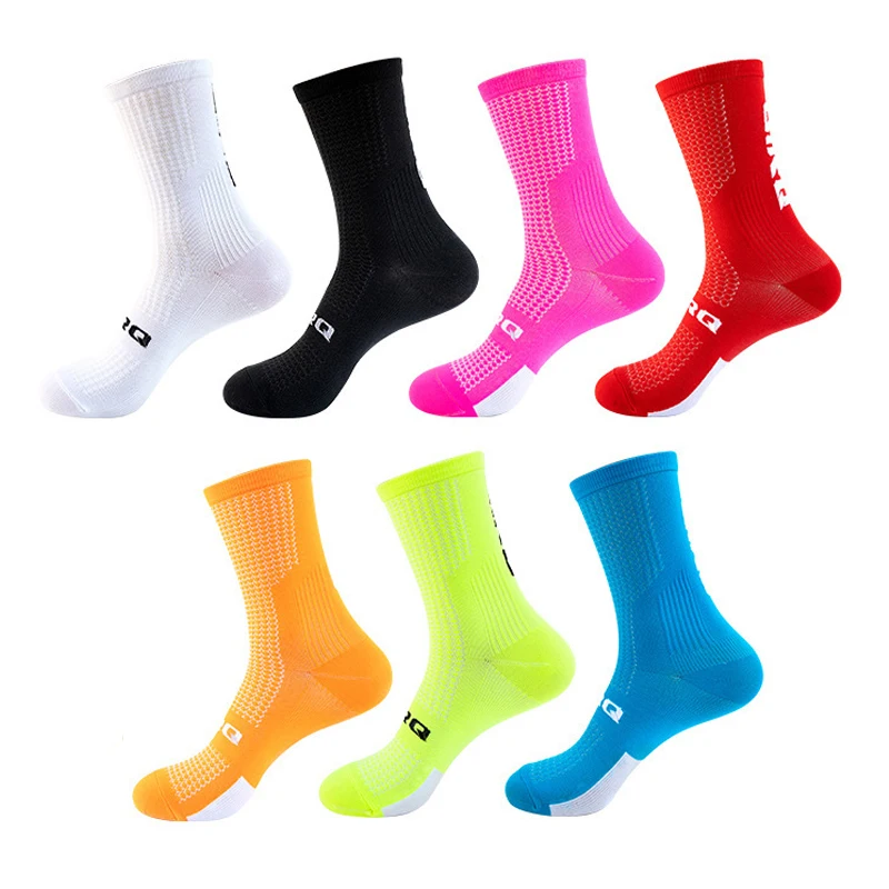 Cycling Socks Man Sports Socks Sweat Absorbent Breathable Soccer Socks Men Women Biking Road Bicycle Football Socks