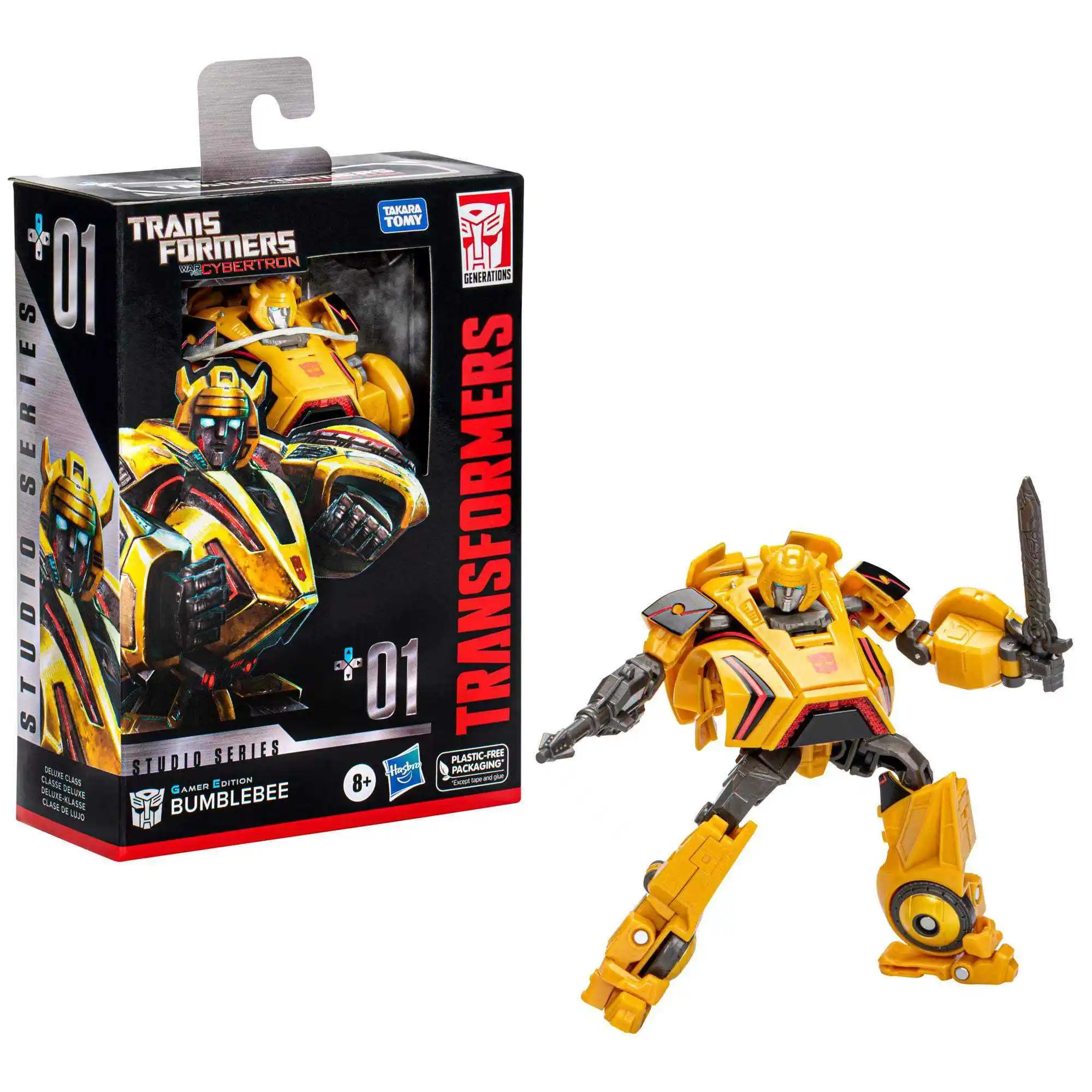 Transformers Studio Series Gamer Edition 001 SS GE01 Deluxe Bumblebee Action Figure Model Toy Collection Hobby Gift