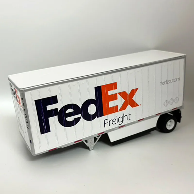 1/50 مقياس فيديكس اكسبرس الحاويات غير مدعومة القدم سبيكة سيارة نموذج تحصيل لعبة هدية تذكارية عرض حلية #4