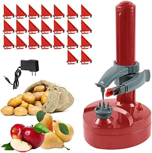 

Electric Potato Peeler with 23 Blades - Auto Rotating Kitchen Peeler for Fruits & Veggies