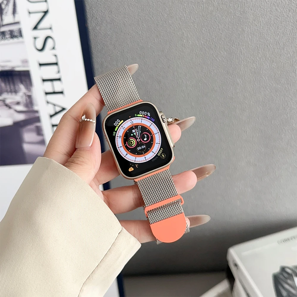 

Milanese Magnetic Bracelet for Apple Watch Series 6 5 4 SE 9 8 7 Ultra 2 Band for iWatch 49mm 41mm 45mm 44mm 42mm 38 40mm Correa