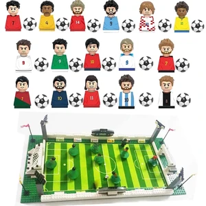Berühmte Fußball -Feldstadionblöcke, Mini -Figuren des Fußballspielers, Match Building -Ziegel, Spielzeuggeschenk für Kinder 10 Hauptverkaufsstadion Lego Stadium - №10