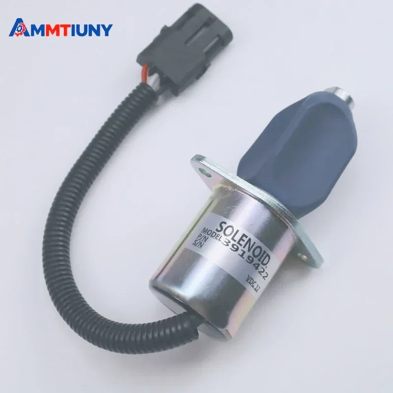 1X Fuel Shutoff Stop Solenoid 12V 3919422 3934972 SA-4754-12 1753ES-12A6UC3B1S1 fits for Cummins 6B5.9 6C8.3 QSB5.9 CM550 Engine
