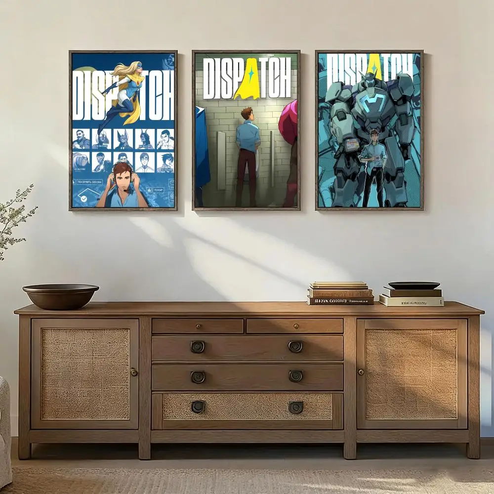 Media D-Dispatch Poster Art print wall decor ideal for living room, bedroom, bar, parlor, and home gifting