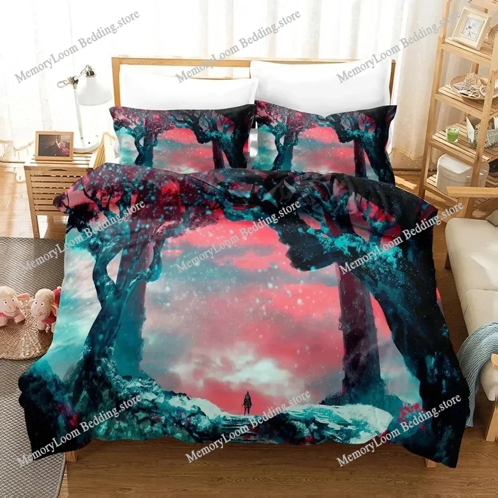 

3D Printed Anime Sekiro Game Bedding Set Duvet Cover Bed Set Quilt Cover Pillowcase Comforter king Queen Size Boys Adult
