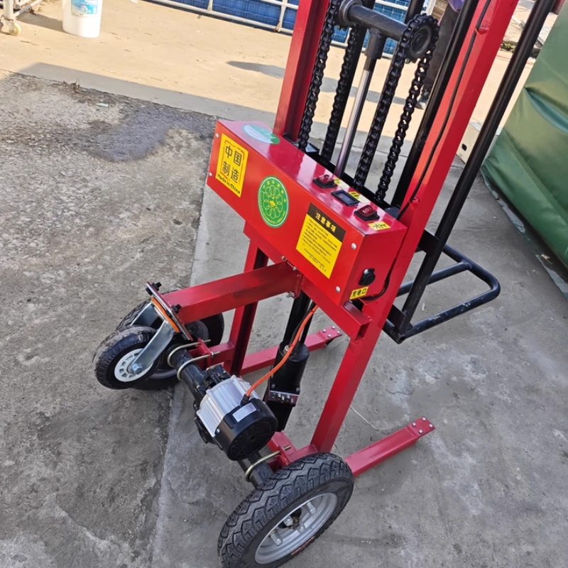 

Electric Stacker Lift Pallet Truck Portable Small Forklift for Warehouse Logistics Transport