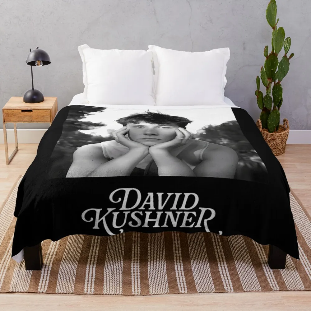 David Kushner Merch David Kushner Signature Throw Blanket Bed covers Sofa Luxury Thicken Furrys Blankets