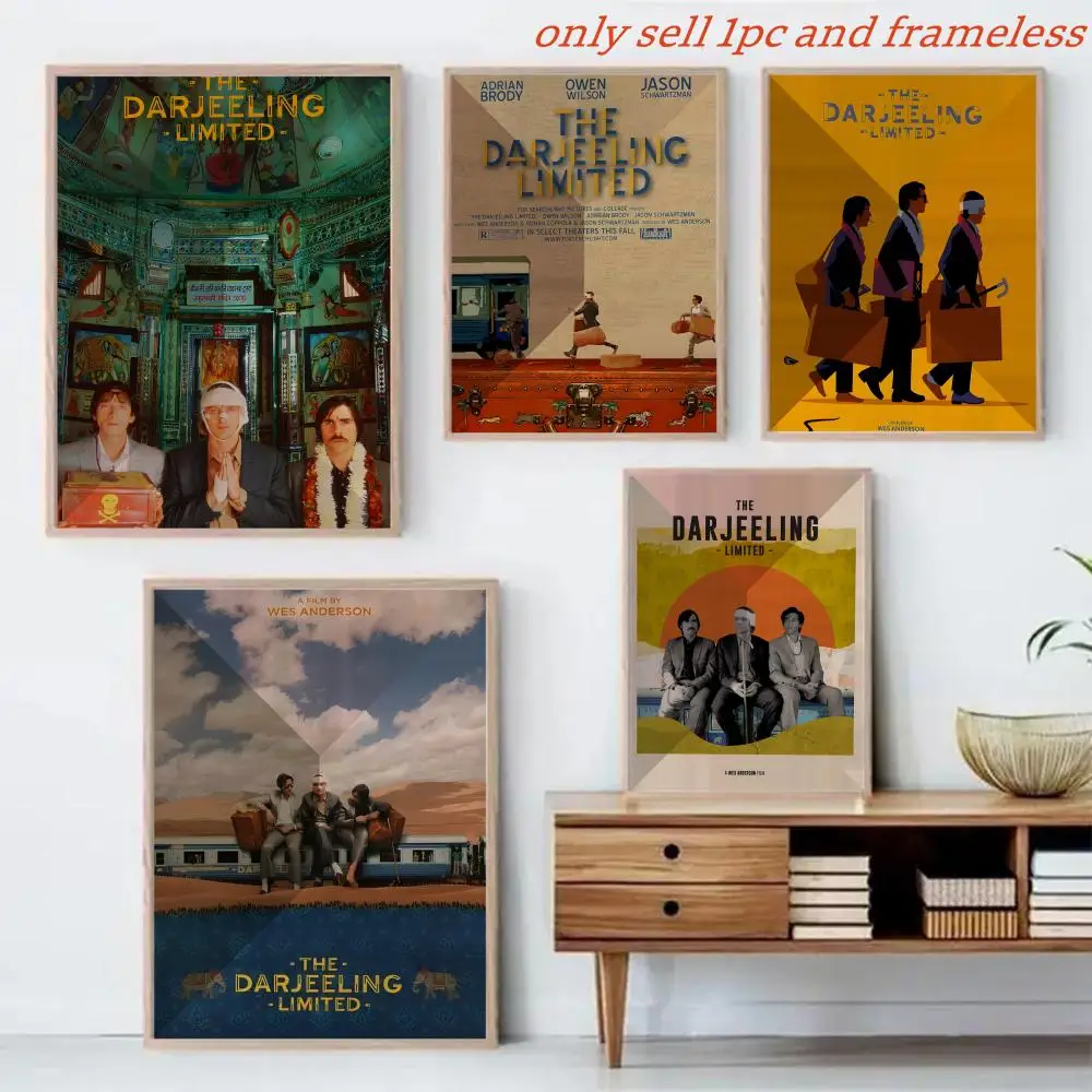 Road movie T-The Darjeeling Limited Poster HD Poster Wall Art interior Hallway Home Decoration Holiday Gifts