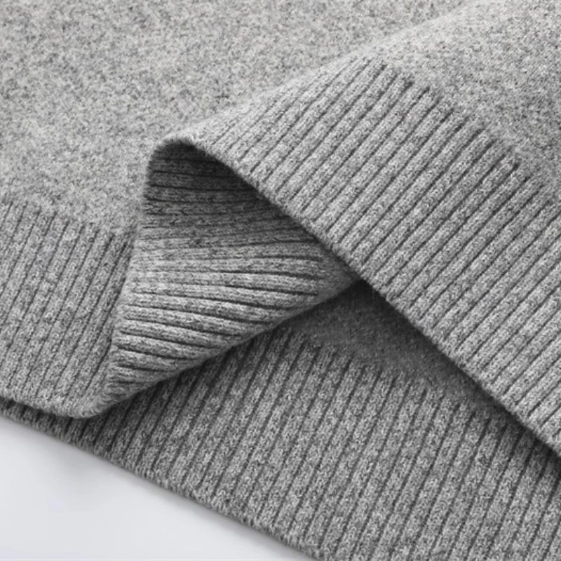 للجنسين كتلة اللون بدوره إلى أسفل طوق متماسكة سترة - رمادي فاتح (أسود-رمادي) M-2XL الخريف زوجين فضفاضة تناسب بلايز عادية #6