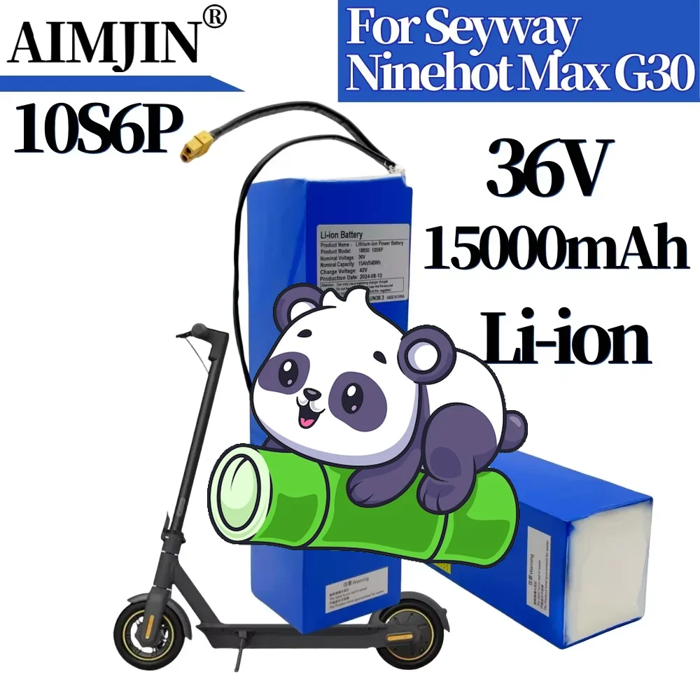 

For Xiaomi Ninebot MAX G30 Electric Scooter Special Battery 10S6P 36V 15000mAH 18650 Lithium battery pack
