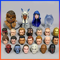 Bulk Cargo 1/12 Scale Mandalorian Soldier Multiple Head Carving Model Accessories For 6 Inch Action Figure Body Toys Gifts