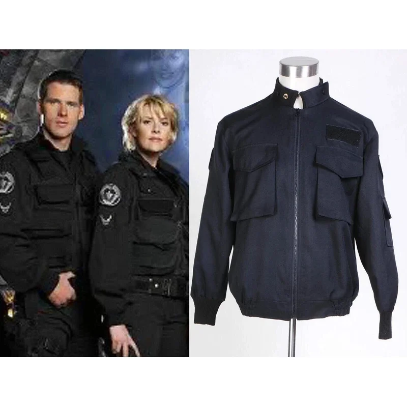 

Stargate SG1 Black Uniform Jacket Costume Halloween Carnival Cosplay Party