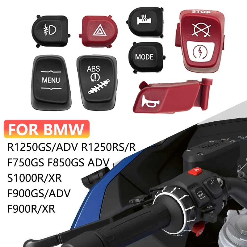 For BMW R1200GS R1250GS ADV R1200RT K1600GTL C400GT C400X F750GS F850GS F900R F900XR S1000XR S1000R Motorcycle switch button Cap