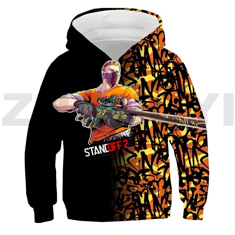 Children Game Standoff 2 Anime Hoodie Casual Sweatshirt Hoody Harajuku American Boys Hip Hop Streetwear 3D Fashion Pullovers