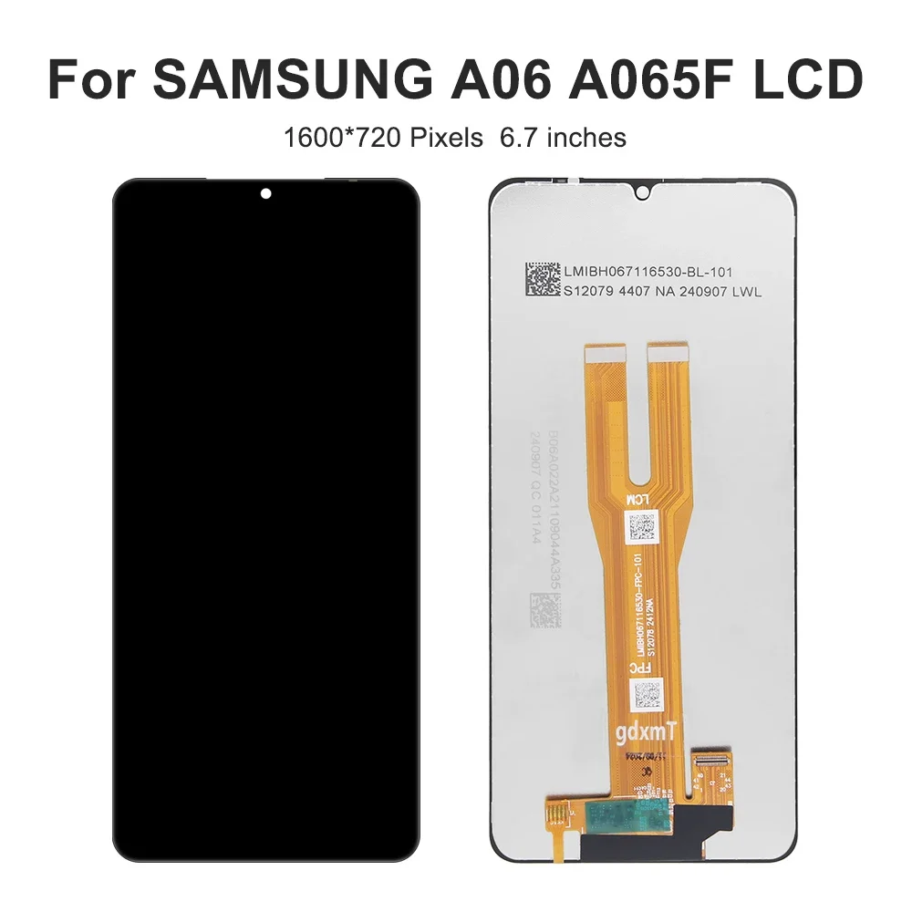 A06 For Samsung 6.7\'\'For A065 A065F A065F/DS A065M A065M/DS LCD Display Touch Screen Digitizer Assembly Replacement