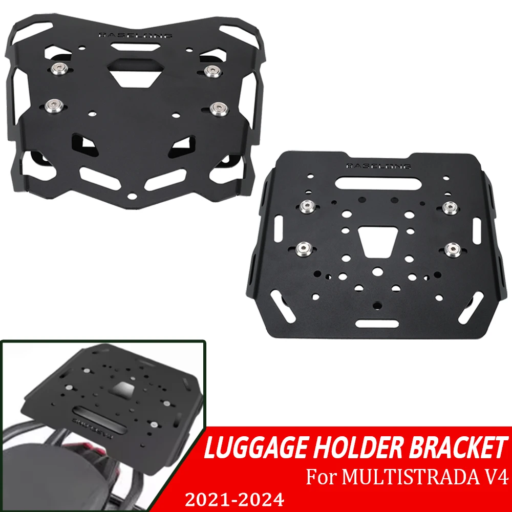 FOR DUCATI MULTISTRADA V4 S 2021-2024 Motorcycle Rear Luggage Rack Top Case Strong Support Tail Storage Cargo Carrier Bracket