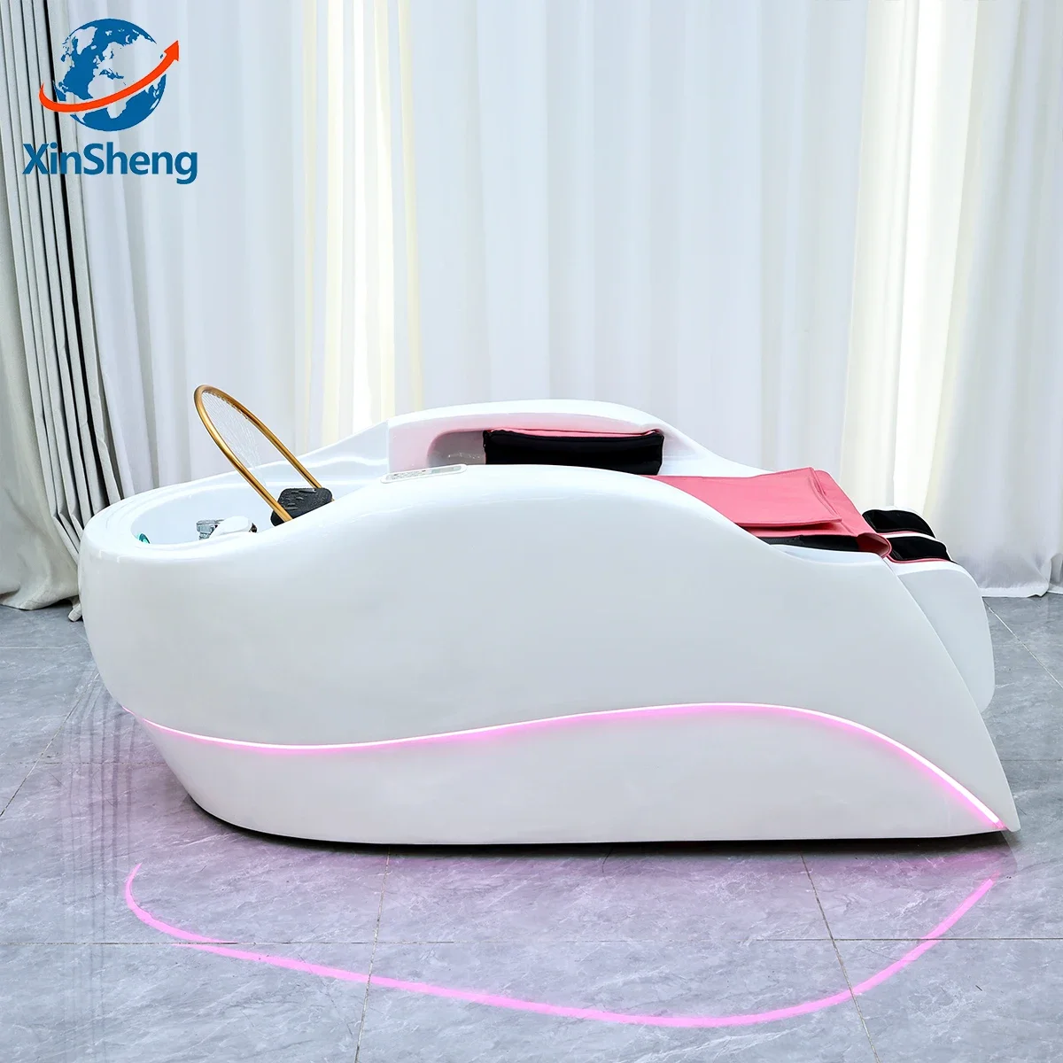 

XinSheng Integrated Hair Washing and Massage Bed with Head SPA Fumigation Machine Hair Salon Commercial Electric Furniture