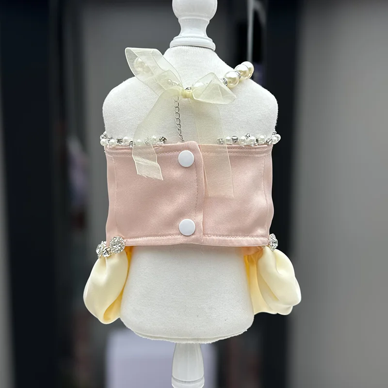 

Платье для собак «Принцесса» с эффектом шелка — дышащая тонкая одежда для маленьких собак