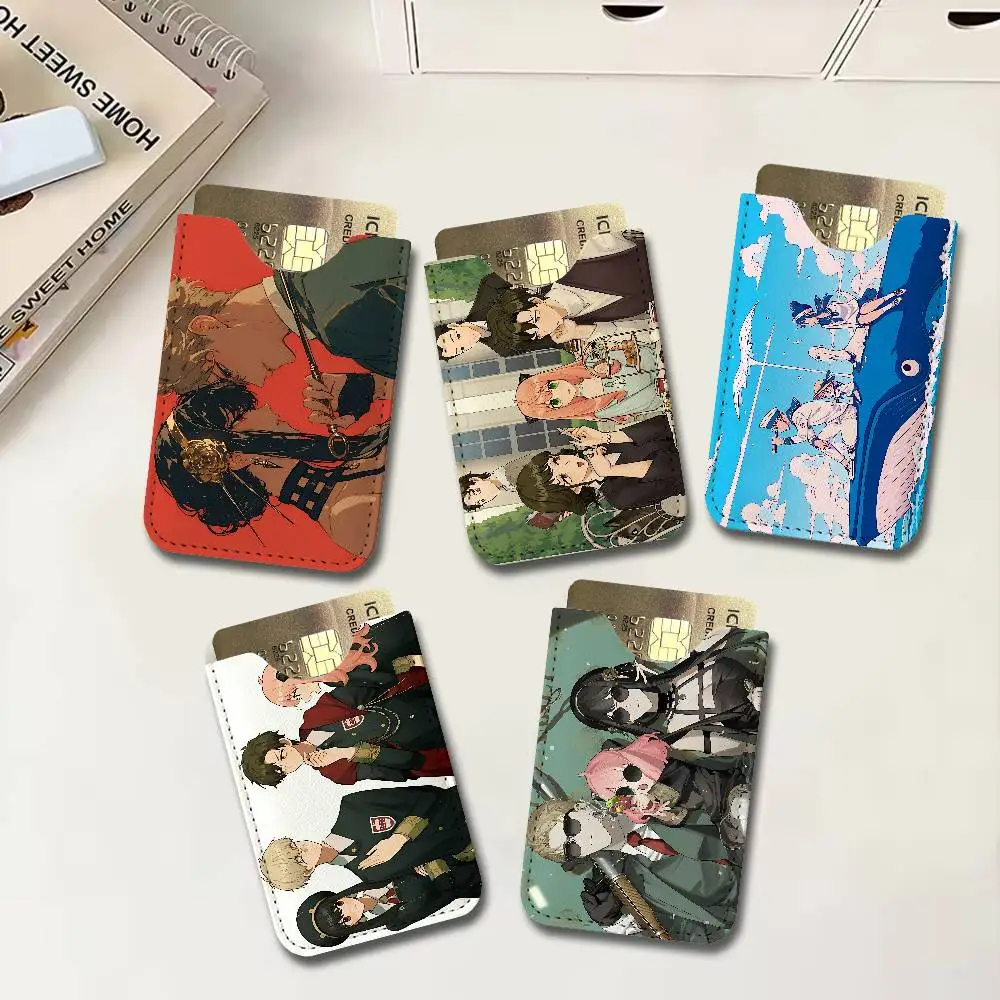 Anime Spy x Family Light and thin mini bag small and portable bus card protective leather case for men and women