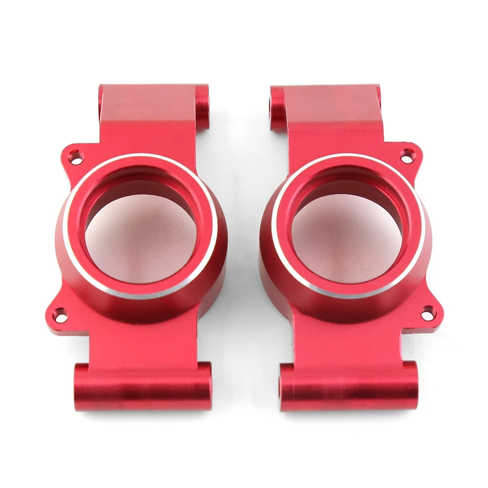 2Pcs Aluminum Alloy Rear Stub Axle Hub Carrier for 1/5 Traxxas X-Maxx Xmaxx 6S 8S RC Monster Truck Upgrade Parts,Red