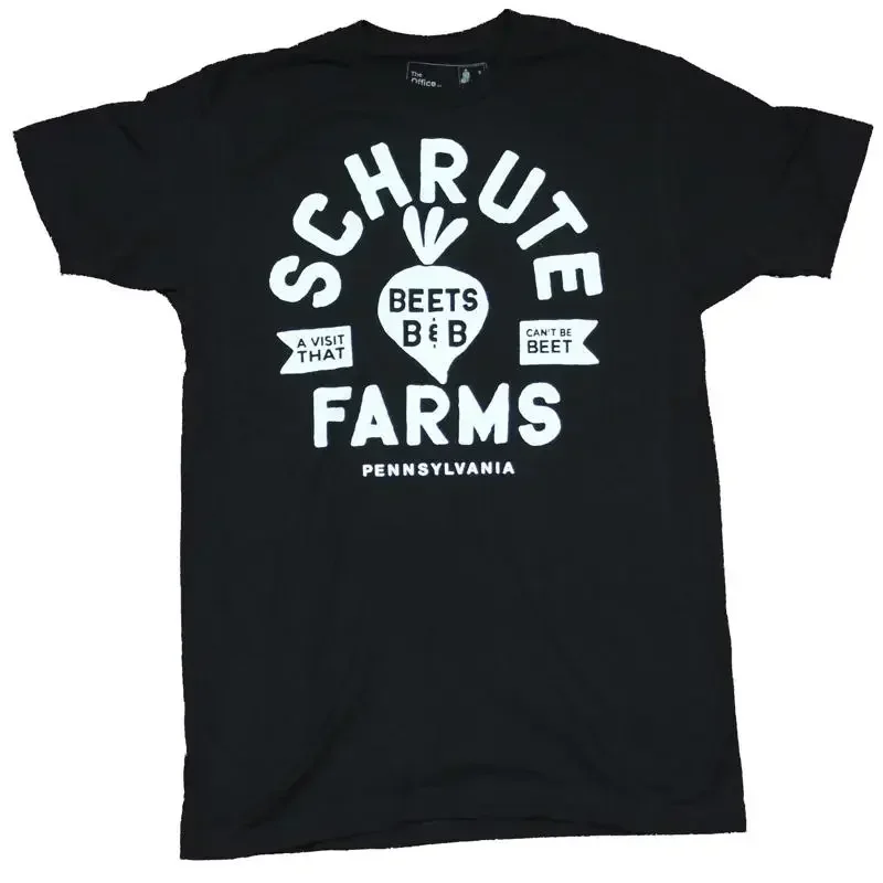 The Office Adult New T Shirt Schrute Farms Beets B Can Be Beet
