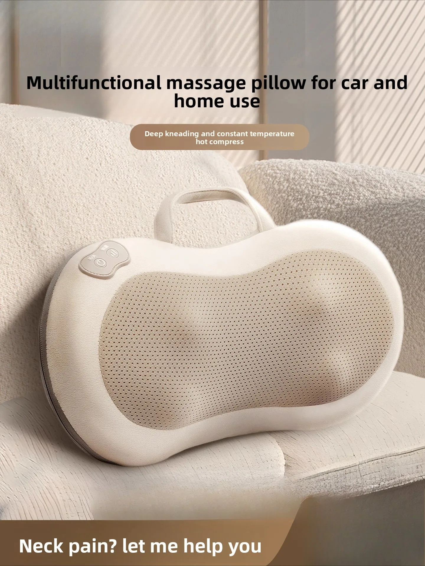 

Gift cervical massager waist back shoulder neck kneading instrument full body artifact massage pillow