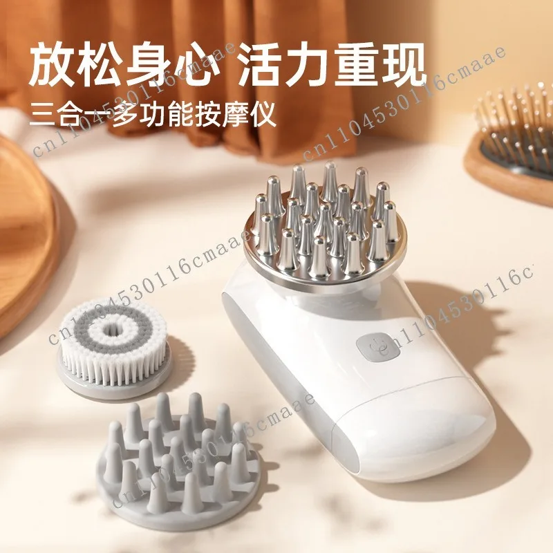 Electric Vibration Multifunctional Scalp Head Massager Massager Facial Cleanser