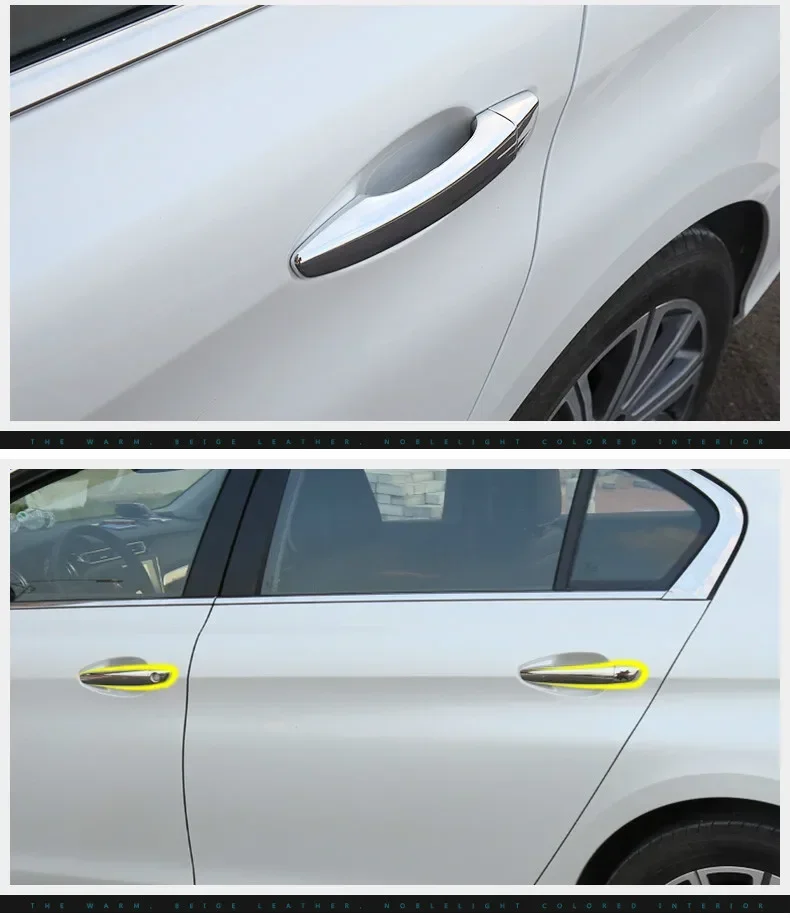 For Peugeot 408 Peugeot 308 308sw t9 2016  2017 2018 2019 2020 2021 2022 New Chrome Car Door Handle Cover Trim Sticker