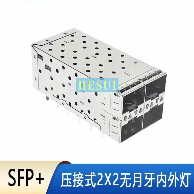 

Гигабитный оптоволоконный модуль SFP+ 2*2 Двухслойный 4-портовый гофрированный грубый штифт без полумесяца внутри и снаружи держатель лампы