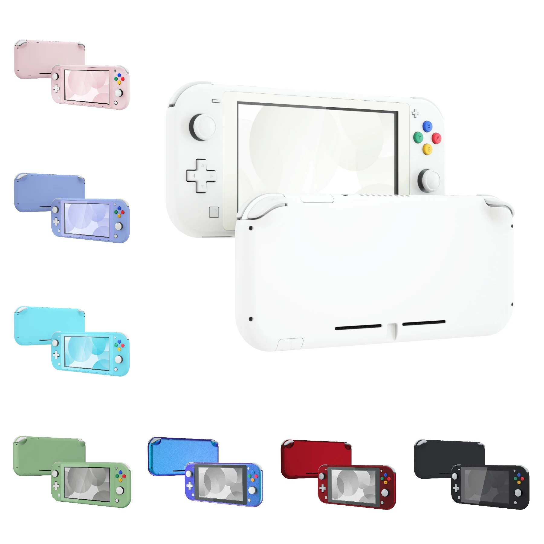 

eXtremeRate DIY Replacement Shell Housing Case Cover with Screen Protector for NS Switch Lite - Single Series