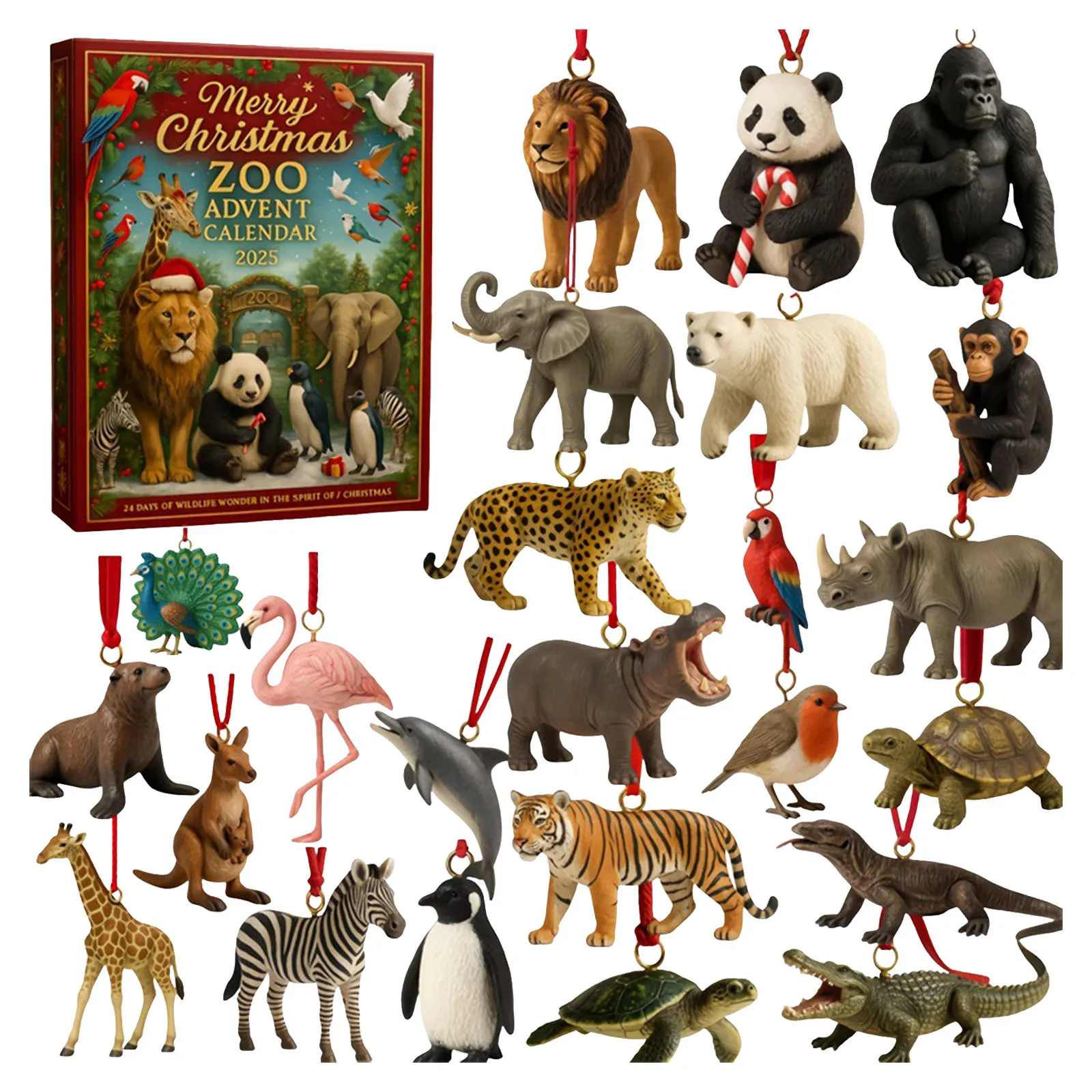 Calendrier de compte à rebours de noël, maquillage 2025, calendrier de l'avent pour tours de la nature, parfait pour toutes sortes de fêtes, horloge de jeu de compte à rebours