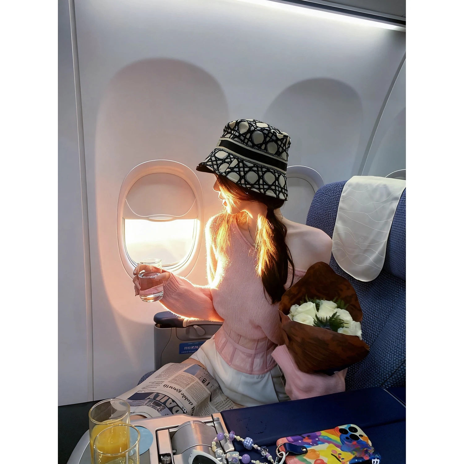 

Pink Lace Waist Blouse Loose oulder Drop Women Knitted Sweater Casual Sle Comfortable Soft Acrylic Wool Alpaca Camere B...