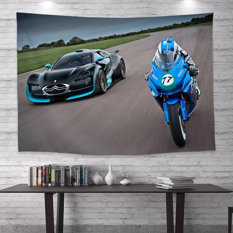 Motorcycle Racing Ducati Tapestry Office Living Room Tapestry Home Wall Decoration Tapestry