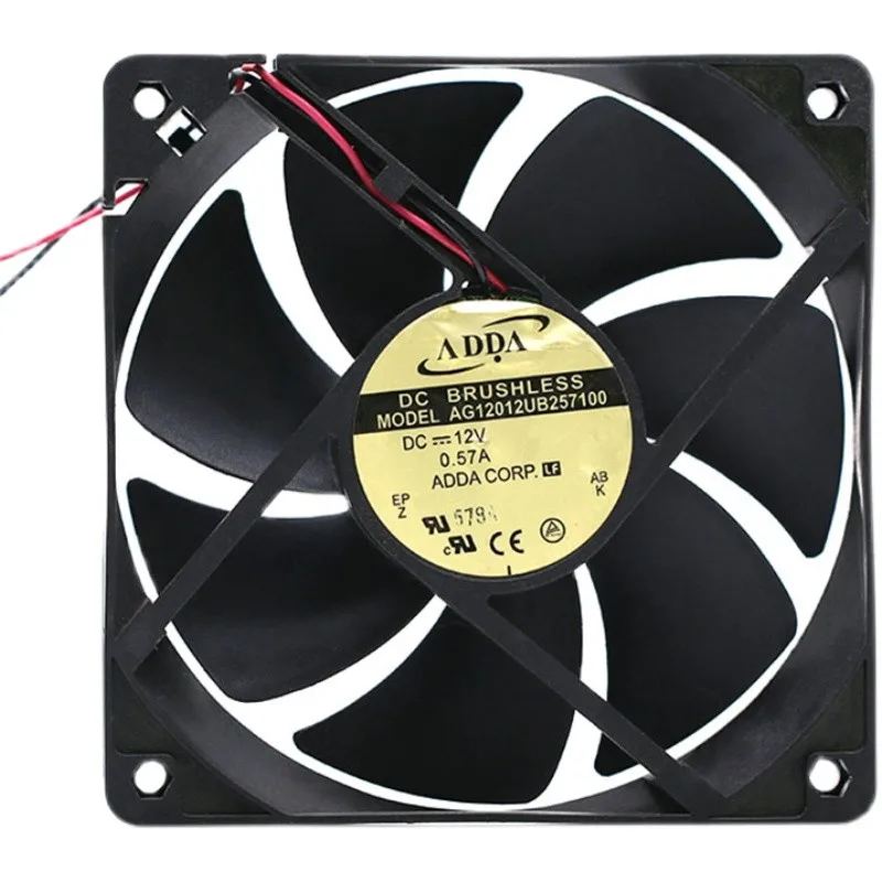 NUOVO ORIGINALE AG12012UB257100 12V 0.57A 12025 120x120x25mm VENTOLA DI RAFFREDDAMENTO RADIATORE