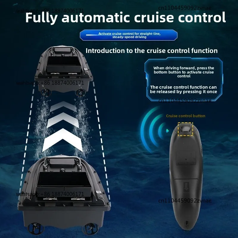 Upgrade intelligent nesting remote control boat fishing boat high power hook feeding automatic fixed speed cruise anchor