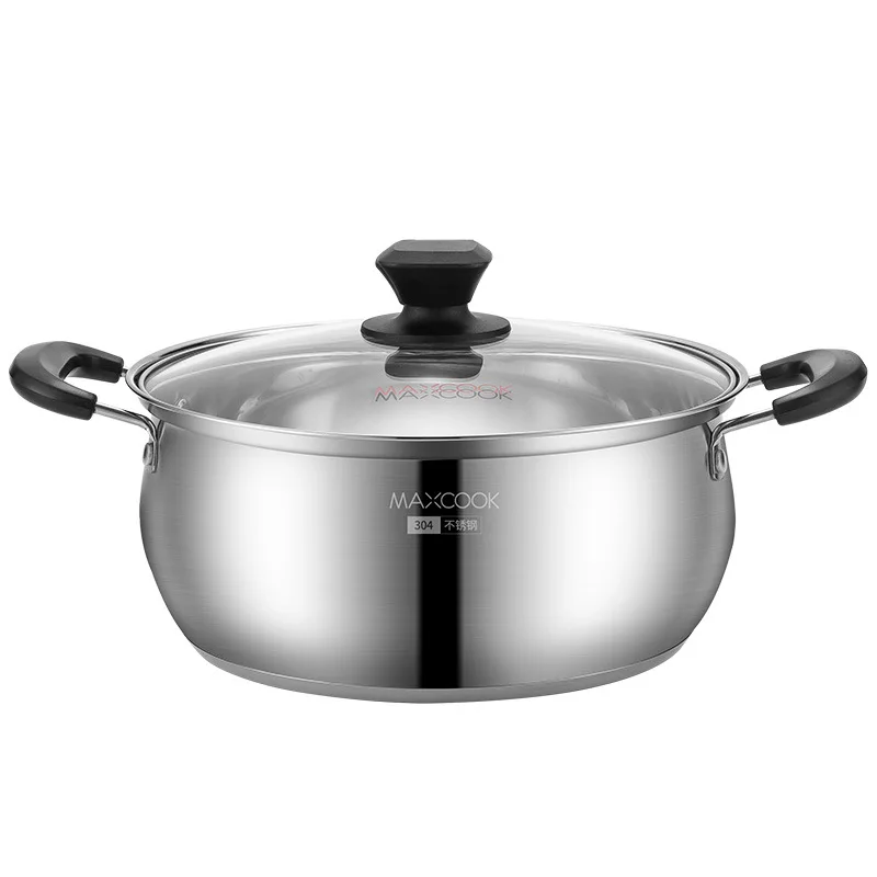 

LH stainless steel soup pot 24CM composite bottom gas cooker induction cooker universal uncoated