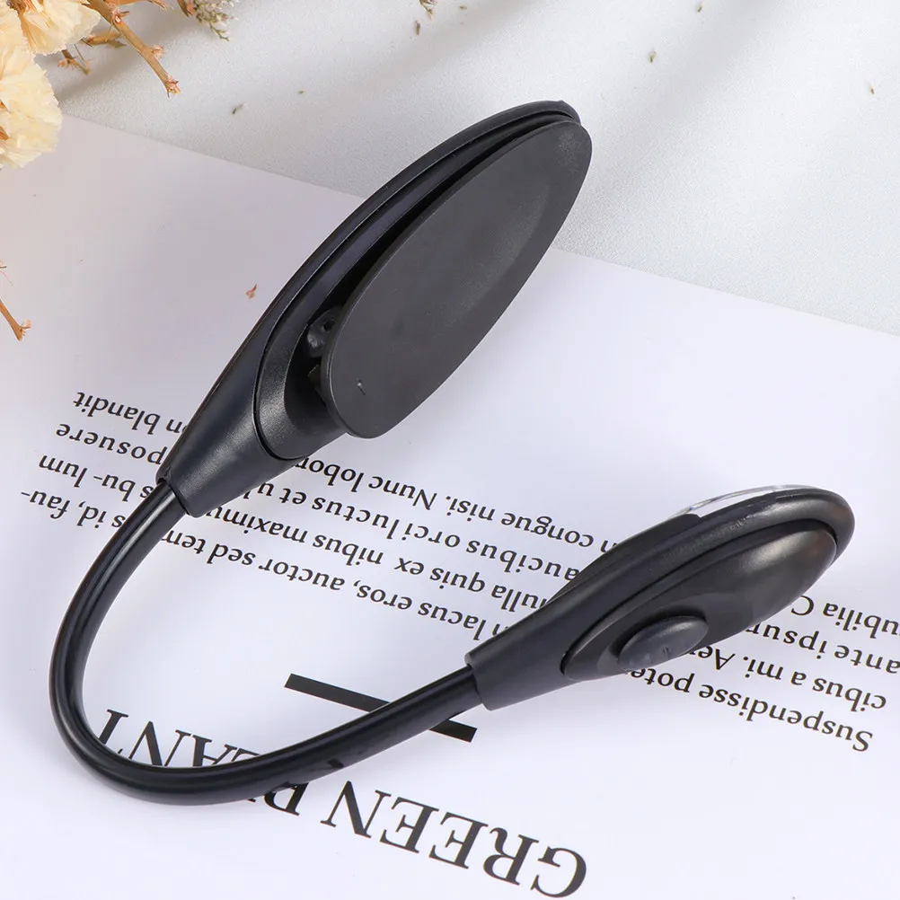 2Pcs Mini Clip Book Light Portable LED Reading Lamp Compact Travel Booklight Bright Non-Flicker Reading Lights for Bed Laptop