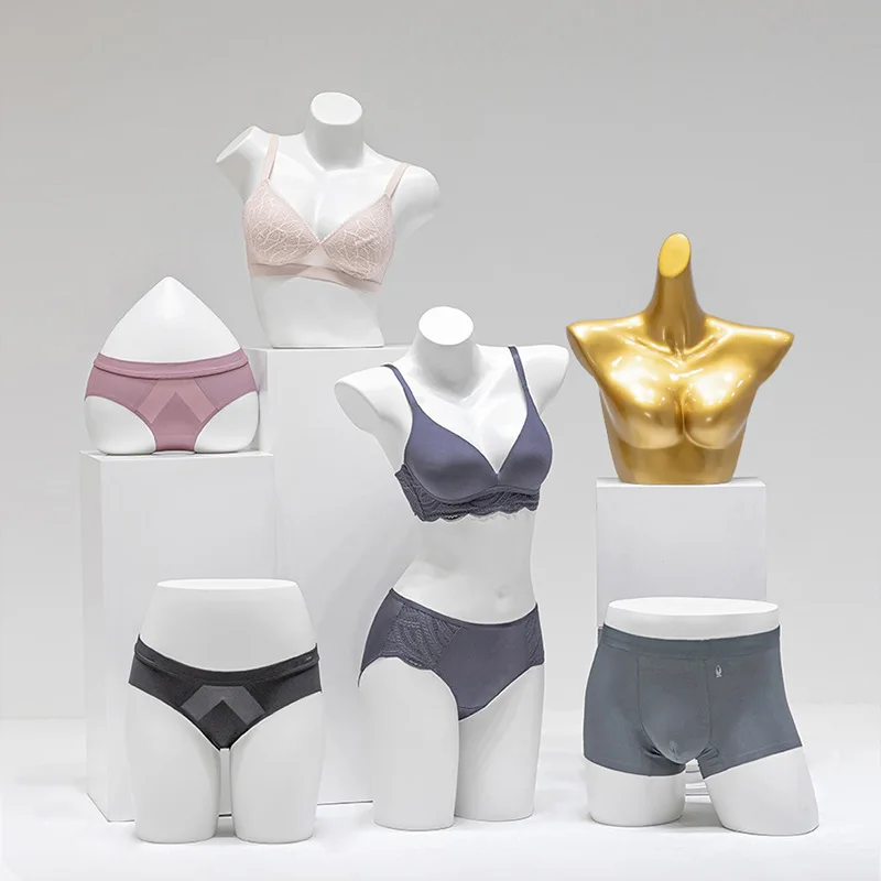 

Nordic Creative Lingerie Mannequin Clothing Store Half-body Bra Underwear Hip Model Display Stand Garment Sewing Supplies FYMQ
