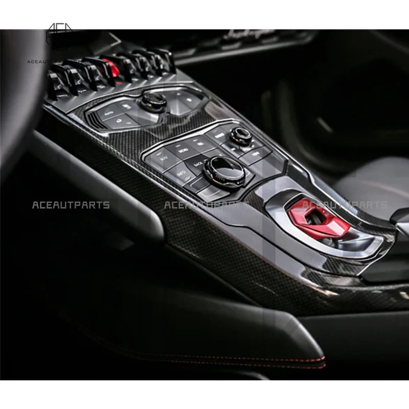 For Lamborghini Huracan LP610 LP580 Carbon Fiber Interior Dashboard Full Set Trim sticker Luxury Trims