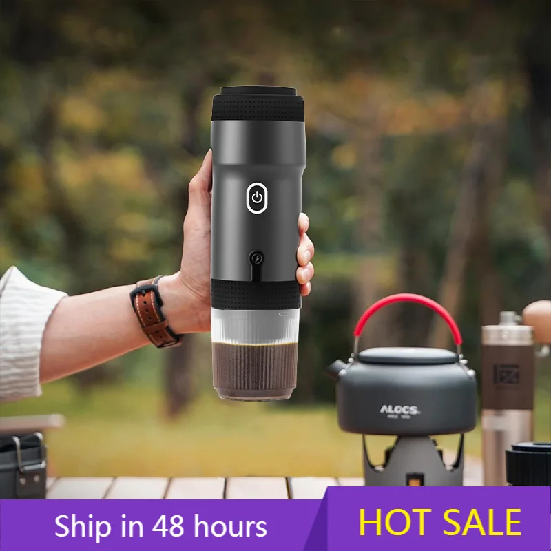 POWER LEAPPortable cafetera Espresso para viaje Mini cafetera portátil al aire libre cafetera coche máquina de café expreso de mano