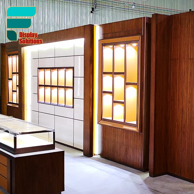 Customized-High Quality Wooden Jewellery Display Fashionable Watch Display Showcase Jewellery Display Counter