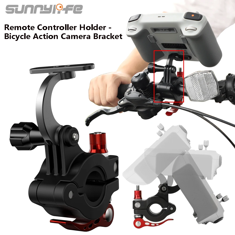 

Sunnylife For DJI Mini 3 Pro RC Remote Control Bike Bicycle Handlebar Mount for Insta360 X5/DJI Action 5 Pro Camera Bike Bracket