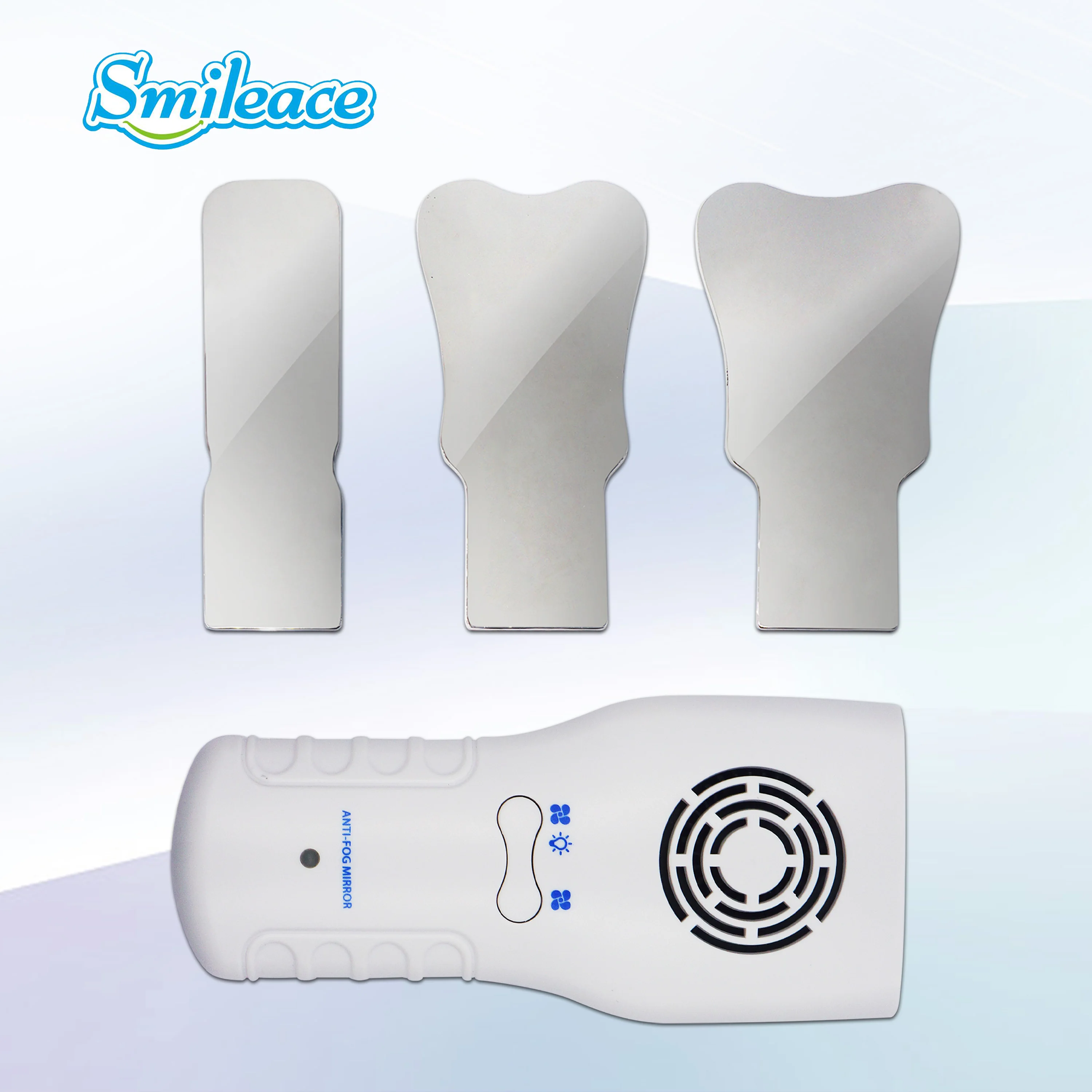 Dental Automatic Anti-fog Mirror for Oral Photo Reflect Stainless Steel Defog Mirror for Oral Examination Fog Free Oral Mirror